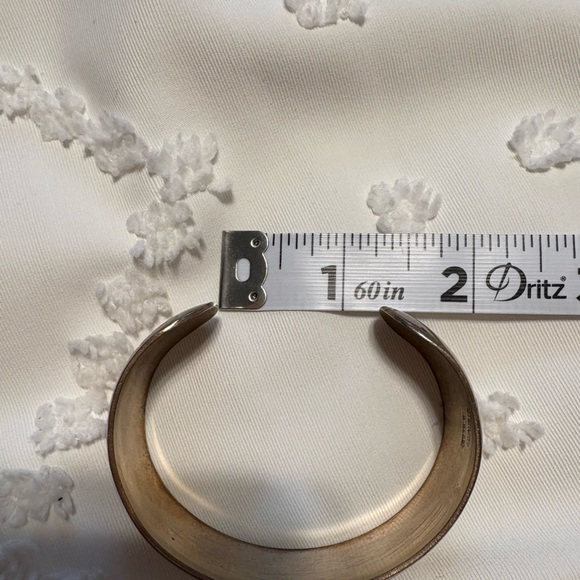 B. Webb DIAMOND EYE Sterling Silver cuff bracelet Navajo artist - Picture 11 of 12